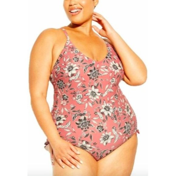 Kona Sol Other - Women's Side-Cinch One Piece Swimsuit Size 22W